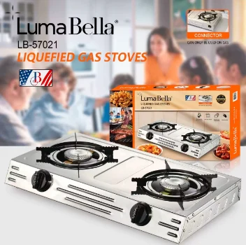 Газова настільна плита на 2 конфорки LumaBella LB-57021