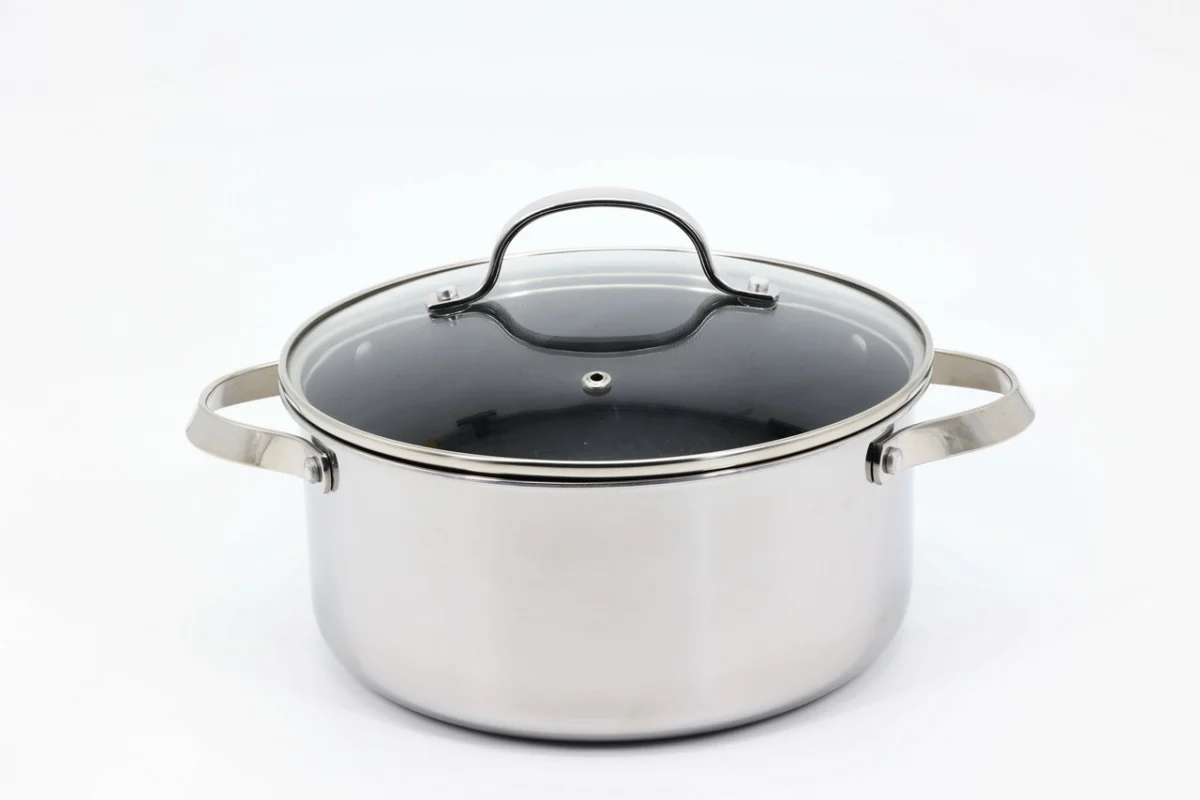Каструля з керамічним покриттям стільник 20×9,5 см 2,9 л з кришкою