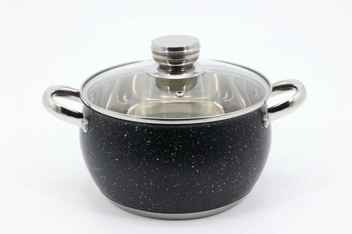 Каструля з кришкою 16×9,5 см 1,7 л з нержавіючої сталі
