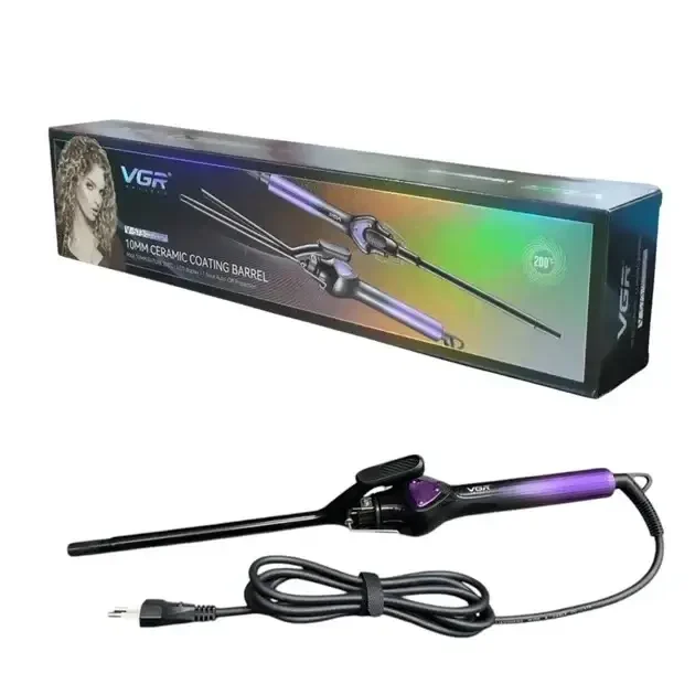 Плойка для волосся афрокудрі 10 мм 32 Вт з LCD-дисплеєм VGR V-573-6249