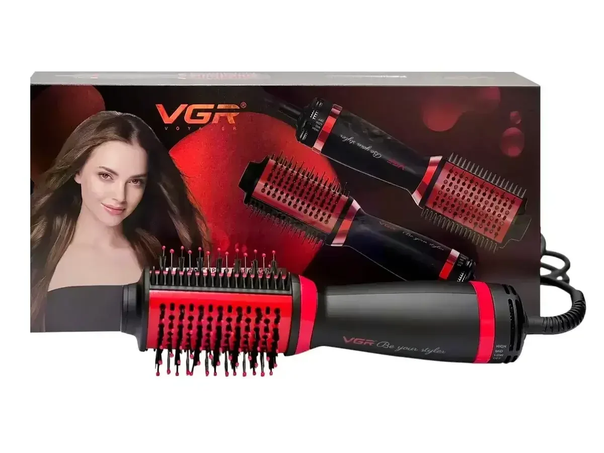 Фен-щітка для волосся 700 Вт з іонізацією VGR V-415-6243