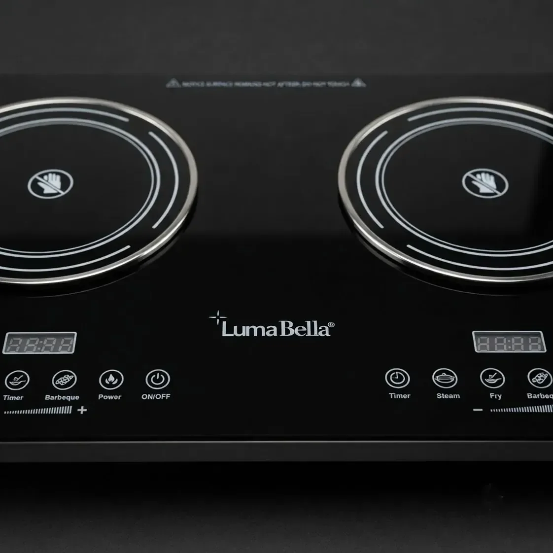 Електрична плита 7000W Luma Bella LB-57035 чорна настільна подвійна