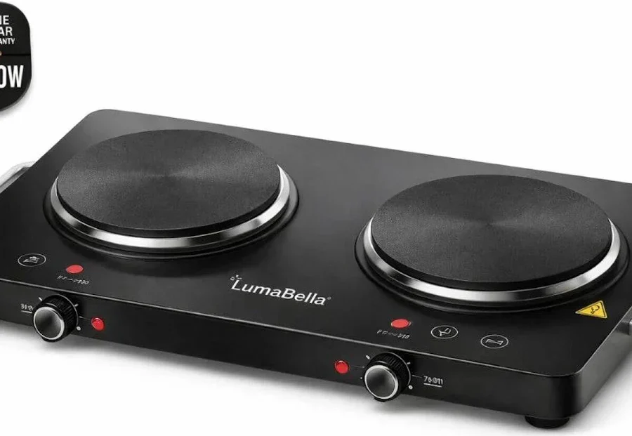 Електрична плита LumaBella LB-7011 настільна подвійна 2000 Вт